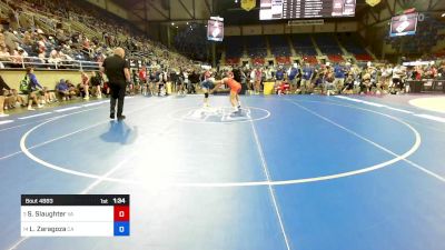 130 lbs Rnd Of 16 - Sophia Slaughter, VA vs Lauren Zaragoza, CA