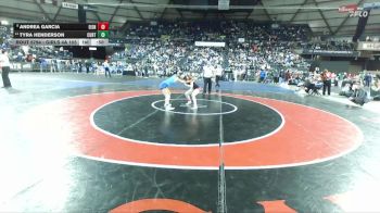 Girls 4A 105 lbs 5th Place Match - Tyra Henderson, Curtis (Girls) vs Andrea Garcia, Eisenhower (Girls)