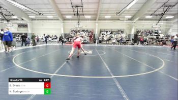 184 lbs Round Of 16 - Brody Evans, Edinboro vs Nolan Springer, Bucknell