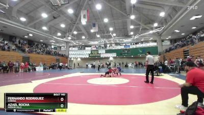 126 lbs Cons. Round 1 - Fernando Rodriguez, Corona vs Azael Rocha, Mission Hills