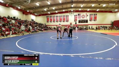 165 lbs Cons. Round 3 - Victor Boston, Utah Tech University vs Ayden Cortez, Fresno City College