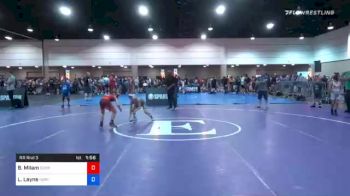 71 lbs Prelims - Benjamin Milam, Scorpion Wrestling Club vs Lucas Layne, North Brevard Wrestling Association