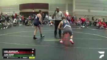 125 lbs Round 1 (6 Team) - Axel Rodriguez, Untouchables Purple vs Luke Maier, Team Illinois