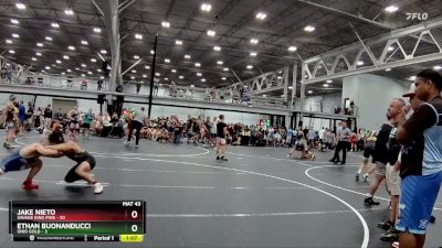 132 lbs Round 6 (8 Team) - Jake Nieto, Savage King Pins vs Ethan Buonanducci, Ohio Gold