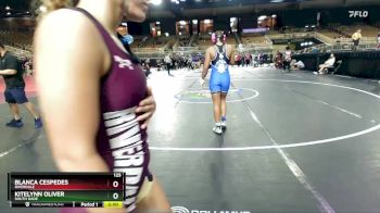 125 lbs Quarterfinal - Kitelynn Oliver, South Dade vs Blanca Cespedes, Riverdale