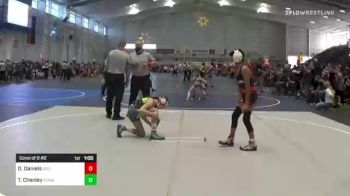 90 lbs Consi Of 8 #2 - David Daniels, So Cal Grappling vs Taylen Chanley, Poway Elite