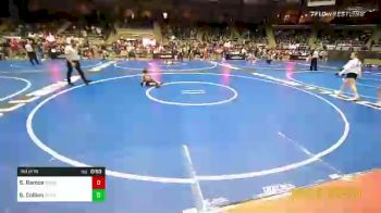 75 lbs Rd Of 16 - Sky Ramos, Sunkist Kids Monster Garage vs Shiann Collom, Pryor Tigers