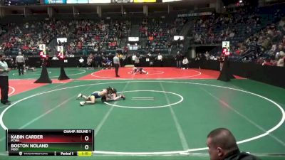 84 lbs Champ. Round 1 - Kabin Carder, PCWA vs Boston Noland, MOE1