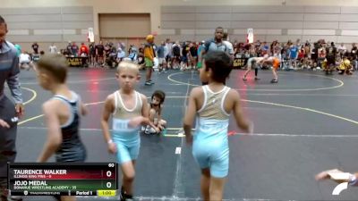 60 lbs Round 2 (6 Team) - Jojo Medal, Donahue Wrestling Academy vs Taurence Walker, Illinois King Pins