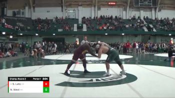 285 lbs Champ. Round 2 - Simon Lato, Central Michigan vs Nick West, Michigan State