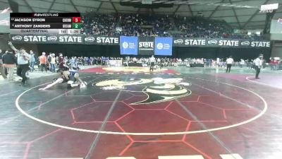 Boys 3A 144 lbs Quarterfinal - Anthony Zanders, Decatur vs Jackson Syron, Cheney