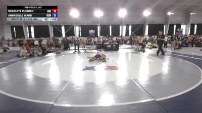 110 lbs Cons. Sub-semis - Scarlett Rudnick, Floyd Wrestling Club vs Annabelle Ward, Elemonators