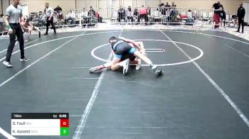 74 lbs Consi Of 8 #1 - Quintin Faull, Red Wave WC vs Kaikoa Apostol, SoCal Grappling WC