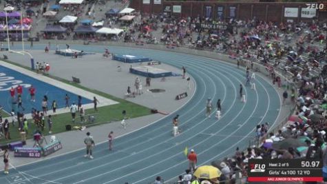 2026 AAU Junior Olympic Games - Youth Girls' 4x100m Relay, Semi-Finals 3 - Age 12