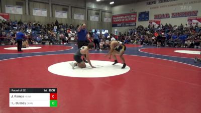 182 lbs Round Of 32 - Javier Ramos, Monache vs Levi Bussey, Granite Bay