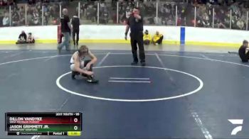 95 lbs 3rd Place Match - Dillon VanDyke, West Michigan Pursuit vs Jason Grimmett Jr., Springport Spartans