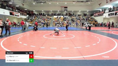 120 lbs Semifinal - Jacob Merry, Lumpkin County Wresting vs Steve Barrett, Roundtree Wrestling Academy