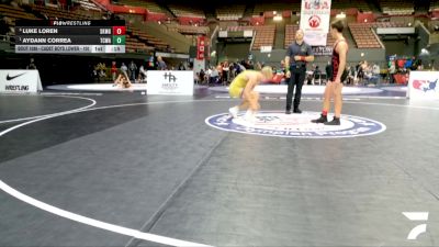 Cadet Boys Lower - 132 lbs Cons. Semis - Gilbert Luiz II, Ripon Tribe Wrestling Club vs Jake Hocker