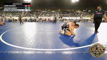 120 lbs Consi Of 8 #1 - Jacen Calhoun, Lions Wrestling Academy vs Brayden Merritt, Norman Grappling Club