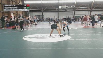 120 lbs 5th Place - Damian Duchez, Capital Wrestling Club vs Logan Forgatch, Scorpions