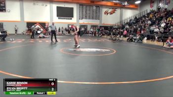 135 lbs Cons. Round 3 - Sylvia Brofitt, Iowa City, West vs Karise Benson, Dubuque Senior