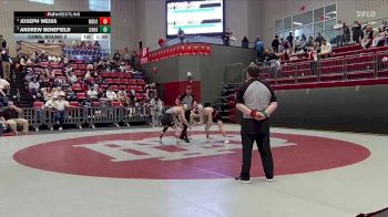 120 lbs Cons. Round 2 - Andrew Benefield, Christian Brothers High School vs Joseph Weiss, Memphis University School