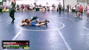 112 lbs Cons. Round 1 - Benjamin Williamson, Mattawan HS vs Dashaun Thomas, Elite Athletic Club