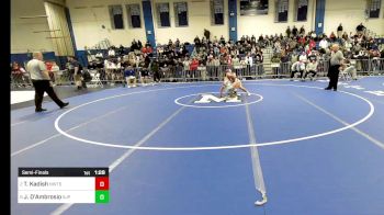 138 lbs Semifinal - Tyler Kadish, Newton South vs Jayden D'Ambrosio, Saint John's Prep