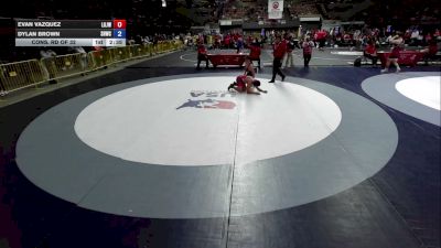 144 lbs Cons. Rd Of 32 - Evan Vazquez, Lion Of Judah Wrestling Academy vs Dylan Brown, Savage House Wrestling Club
