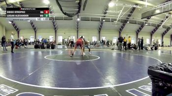 133 lbs 3rd Place Match - Diego Stropko, Unattached vs Logan Alexander, West Virginia Unattached