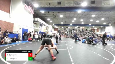 220 lbs Champ. Round 2 - Caine Elroy, Fountain Valley vs Aaron Duran, Arroyo