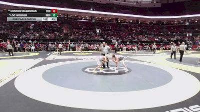 113 lbs 3rd Place Match - Loc Webber, Dub. Coffman vs Connor Bagdonas, Perrysburg