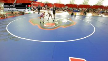 82-93 lbs Round 2 - Sierra Tuttle, Illinois Top Dawgs vs Hallie Hughley, Mille Lacs