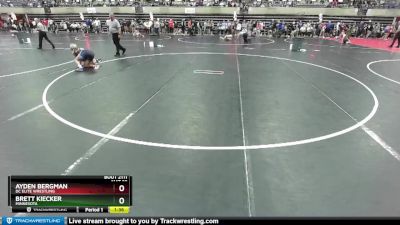 119 lbs Quarterfinal - Brett Kiecker, Minnesota vs Ayden Bergman, DC Elite Wrestling