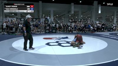 74 lbs Cons. Round 5 - Elroy Perkin, Titan Mercury Wrestling Club (TMWC) vs Max Brignola, Lehigh Valley Wrestling RTC