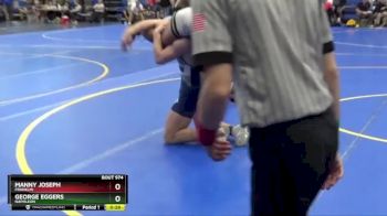 175 lbs Cons. Semi - George Eggers, NAPOLEON vs Manny Joseph, Franklin