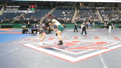 6A - 235 lbs 1st Place Match - Malea Vinson, White Oak High School vs Alaina Scherer, Asheboro High School
