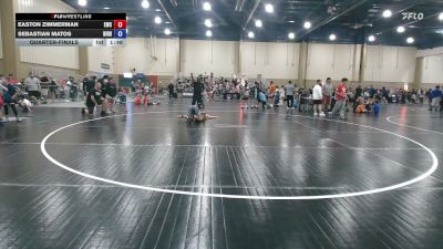 110 lbs Quarterfinal - Easton Zimmerman, Eagles Wrestling Club vs Sebastian Matos, Birdhouse Wrestling Club