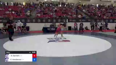 65 kg Quarters - Beau Bartlett, Nittany Lion Wrestling Club / TMWC vs Evan Henderson, Lehigh Valley Wrestling Club / TMWC