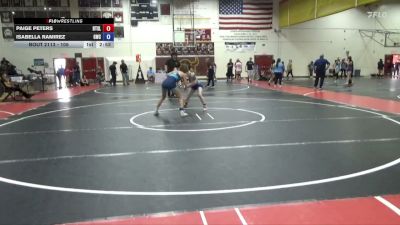 105 lbs Round 3 - Paige Peters, Beat The Streets LA vs Isabella Ramirez, GWC/Tigers