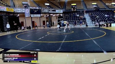 103 lbs Cons. Semi - Hannah Selle, Fort Hays State vs Rilee Harrison, Oklahoma State University