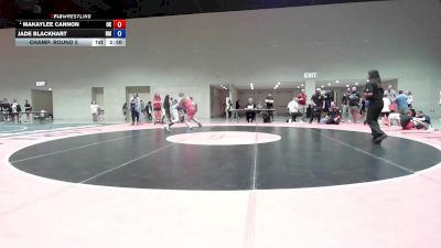 145 lbs Champ. Round 5 - Makaylee Cannon, OK vs Jade Blackhart, NM