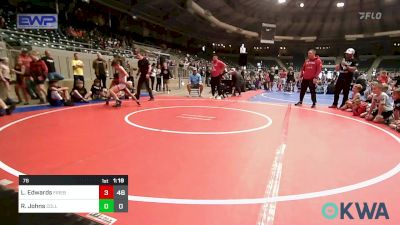 76 lbs Rr Rnd 1 - Landon Edwards, Firebird Elite vs Raiden Johns, Collinsville Cardinal Youth Wrestling