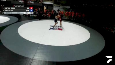 95 lbs Sophia Zubia, IEWA - Inland Empire Wrestling Association vs Juliah Lee, OCWA - Orange County Wrestling Association