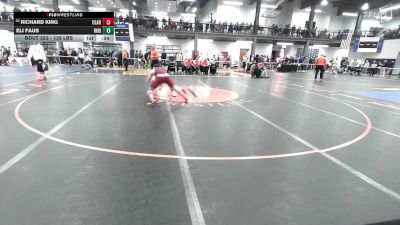126 lbs Consi Of 32 #2 - Richard King, Clarke vs Eli Faus, Indian River