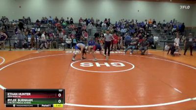 137 lbs Semifinal - Rylee Burnham, Chelsea Middle School vs Ethan Hunter, New Hope HS