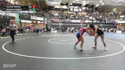155 lbs Semifinal - Aaliyah Trevino, Russell HS vs MaKayla Connor, Silver Lake HS