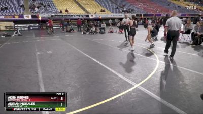 125 lbs Placement Matches (16 Team) - Aden Reeves, Grand View (Iowa) vs Adrian Morales, Life University