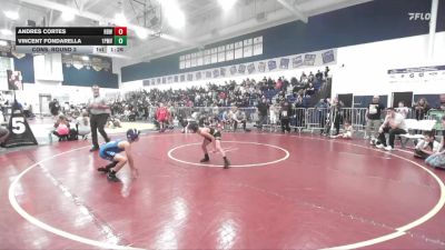 75 lbs Cons. Round 2 - Andres Cortes, Rancho Bernardo WC vs Vincent Fondarella, 10th Planet Mission Viejo