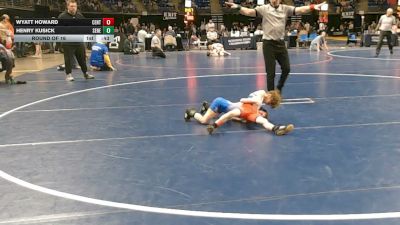 45 lbs Round Of 16 - Wyatt Howard, Central York vs Henry Kusick, Seneca Valley